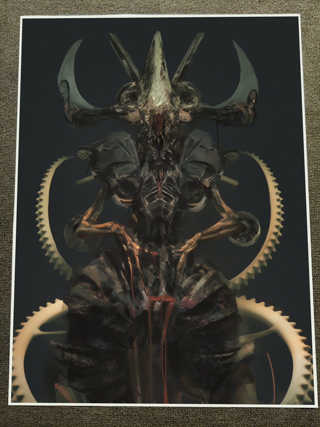 Mechanisches Alien Beast – HR Giger inspirierte Sci-Fi Kreatur mit ...