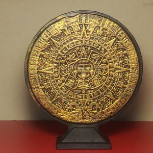 Aztec Mayan Calender Statue Replica Etsy Aztec Mayan Calender Statue Replica Etsy