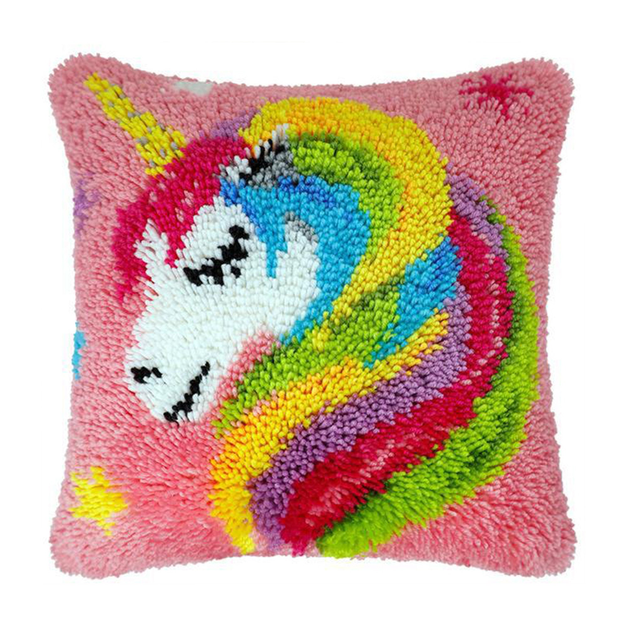Latch hook kit unicorn embroidery pillowcase Etsy