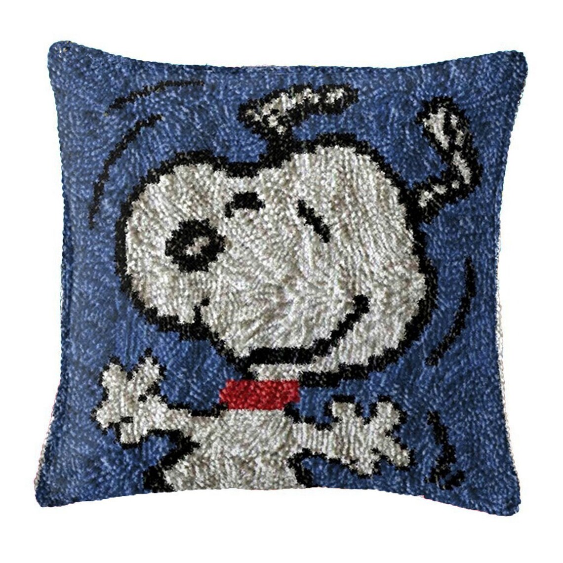 Latch hook kit cartoon Snoopy embroidered pillowcase Etsy