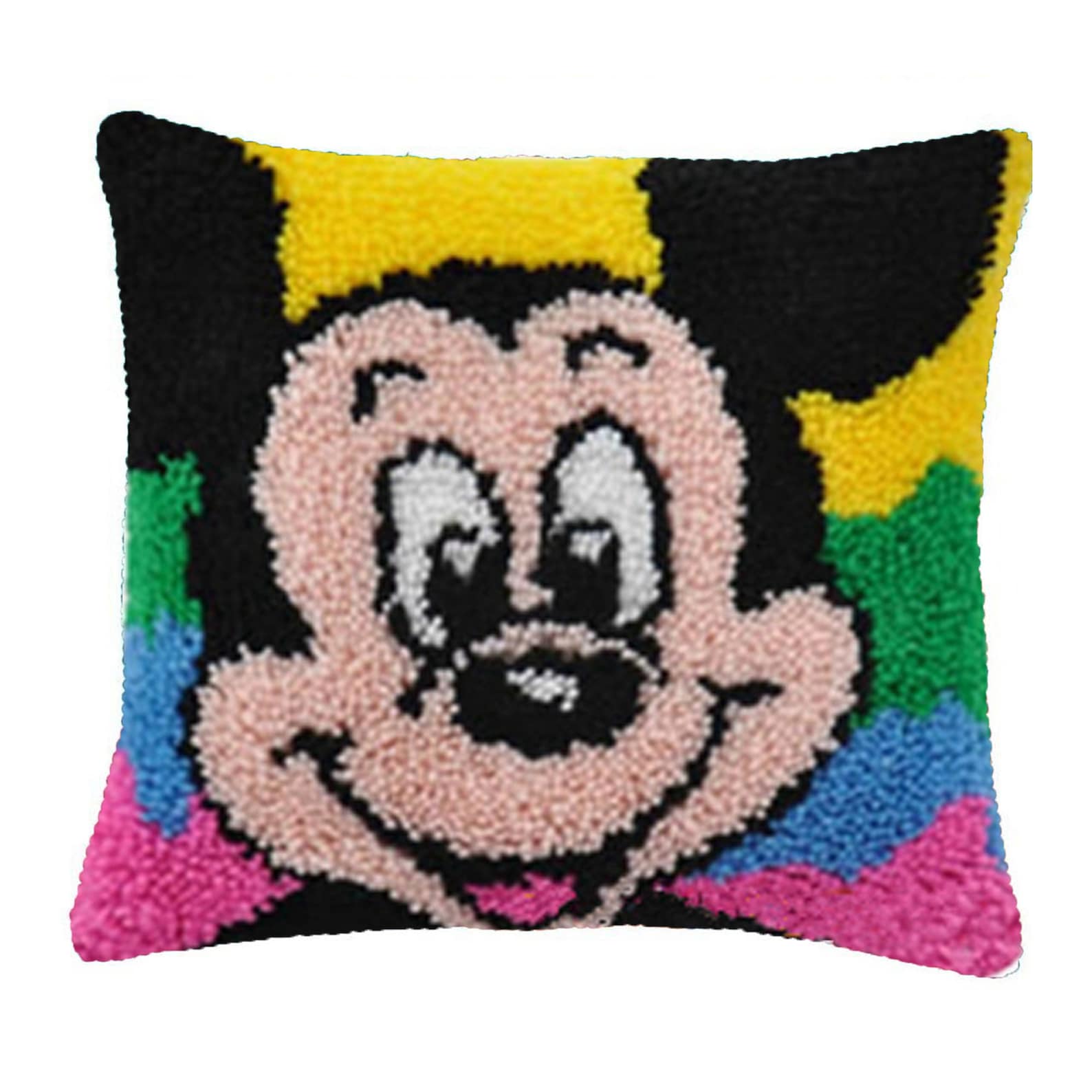 Latch Hook Kit Mickey Mouse Pillow Case Etsy