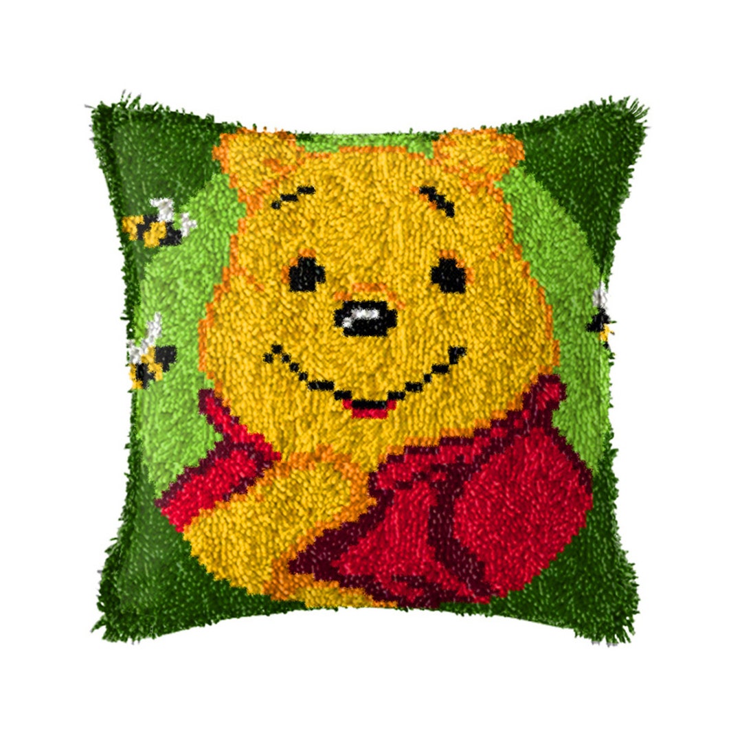Latch Hook Kit Winnie the Pooh Stickerei Kissenbezug Etsy.de