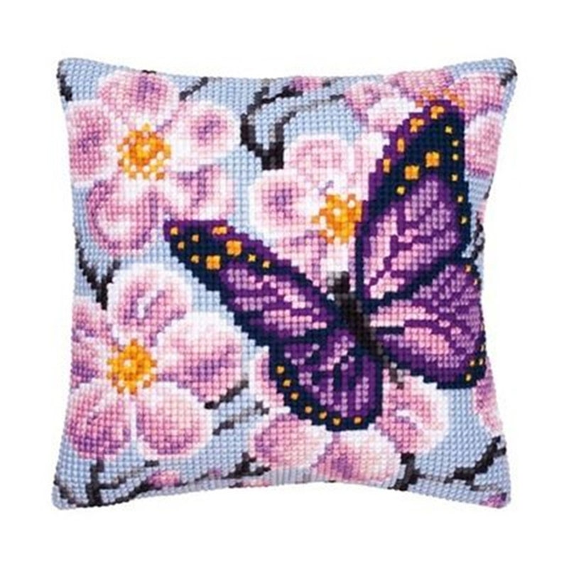 Latch Hook Kit Butterfly Embroidery Pillowcase Gift Etsy