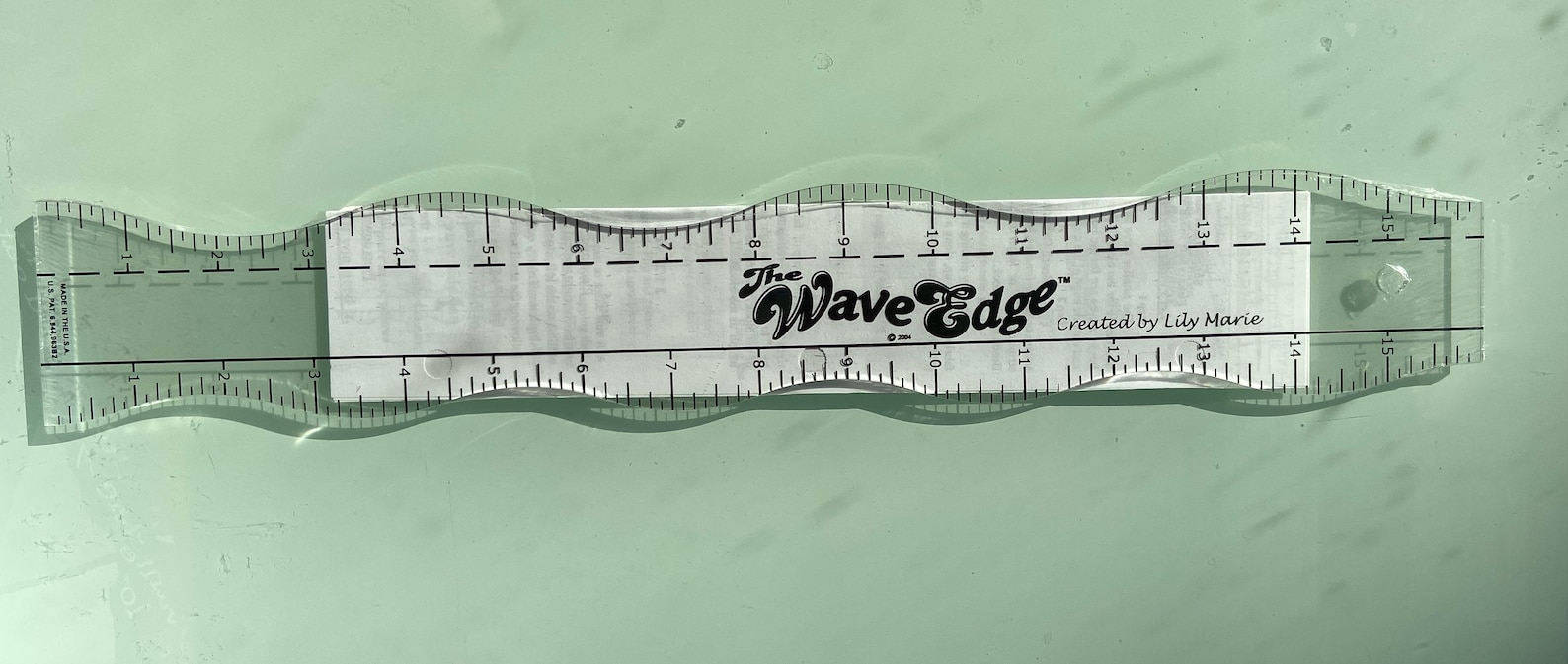 The wave Edge Ruler from Lily Marie The Wave Diva | Etsy