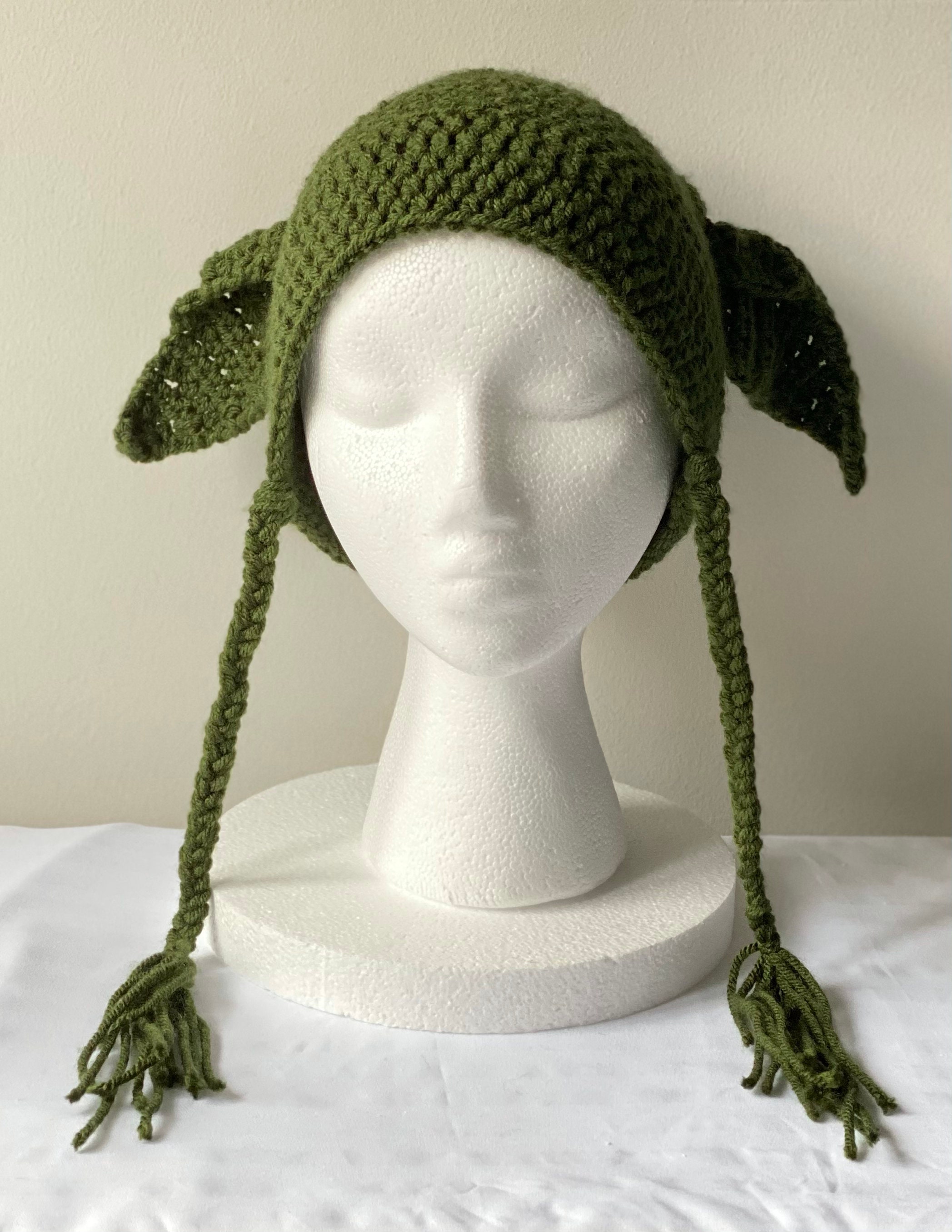 Handmade Adult Baby Yoda Hat