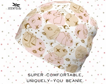 Zodiac Beanie | Unique Lightweight Cap | Soft Hat for Chemo Patient