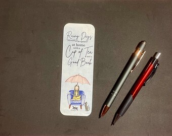 Bookmark | Rainy Days | Cute Bookmark for Book Lover