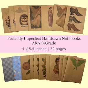 Perfectly Imperfect (B-Grade) Hand Sewn Kraft Cover Notebook | 4" x 5.5" | 32-lined pages