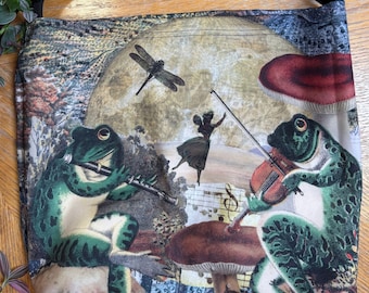 Frog Tote Bag | Beach Bag | Over the Shoulder Purse | Adjustable Strap