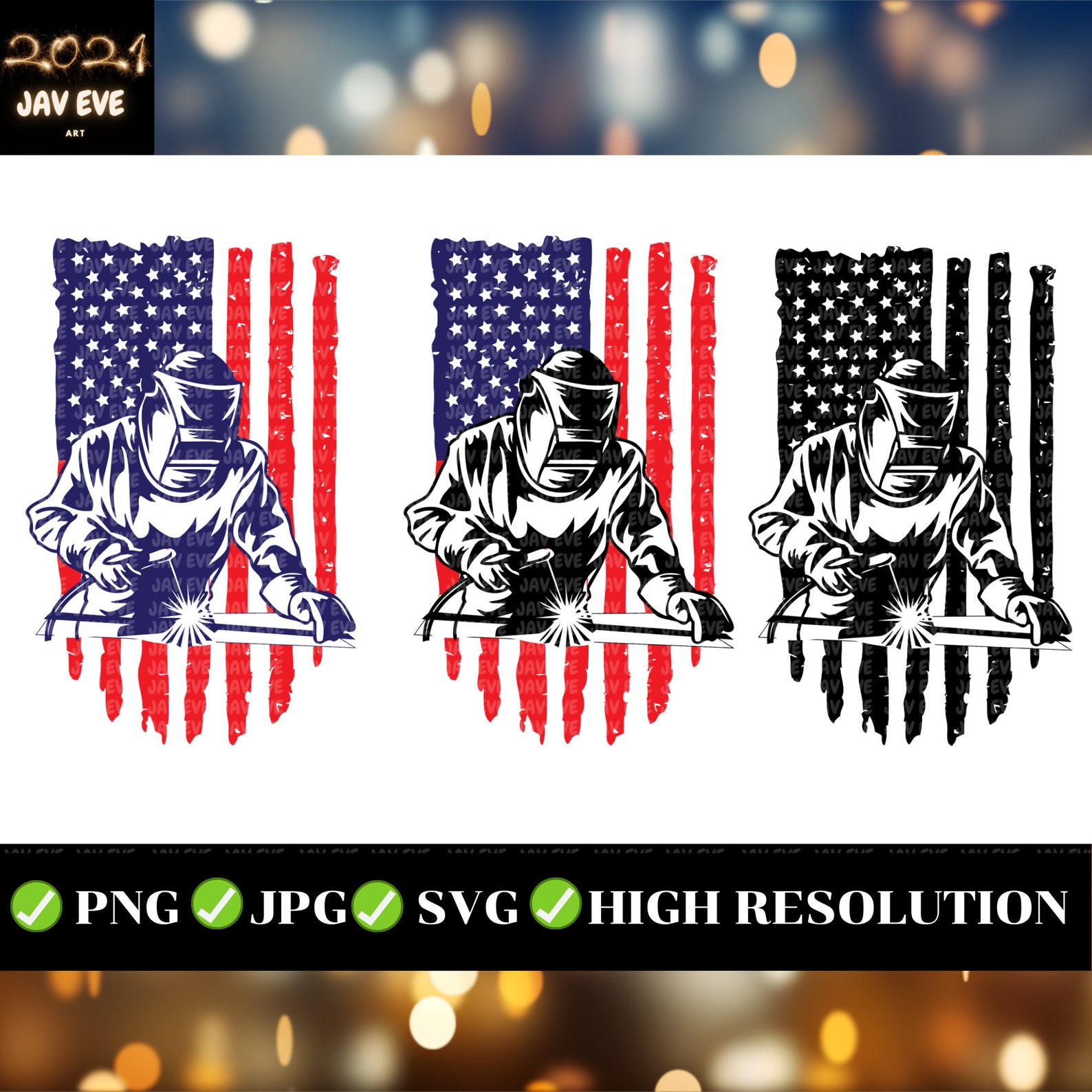 Welding USA Flag Svg Png Jpg 3 BundleAmerican Welder Svg | Etsy