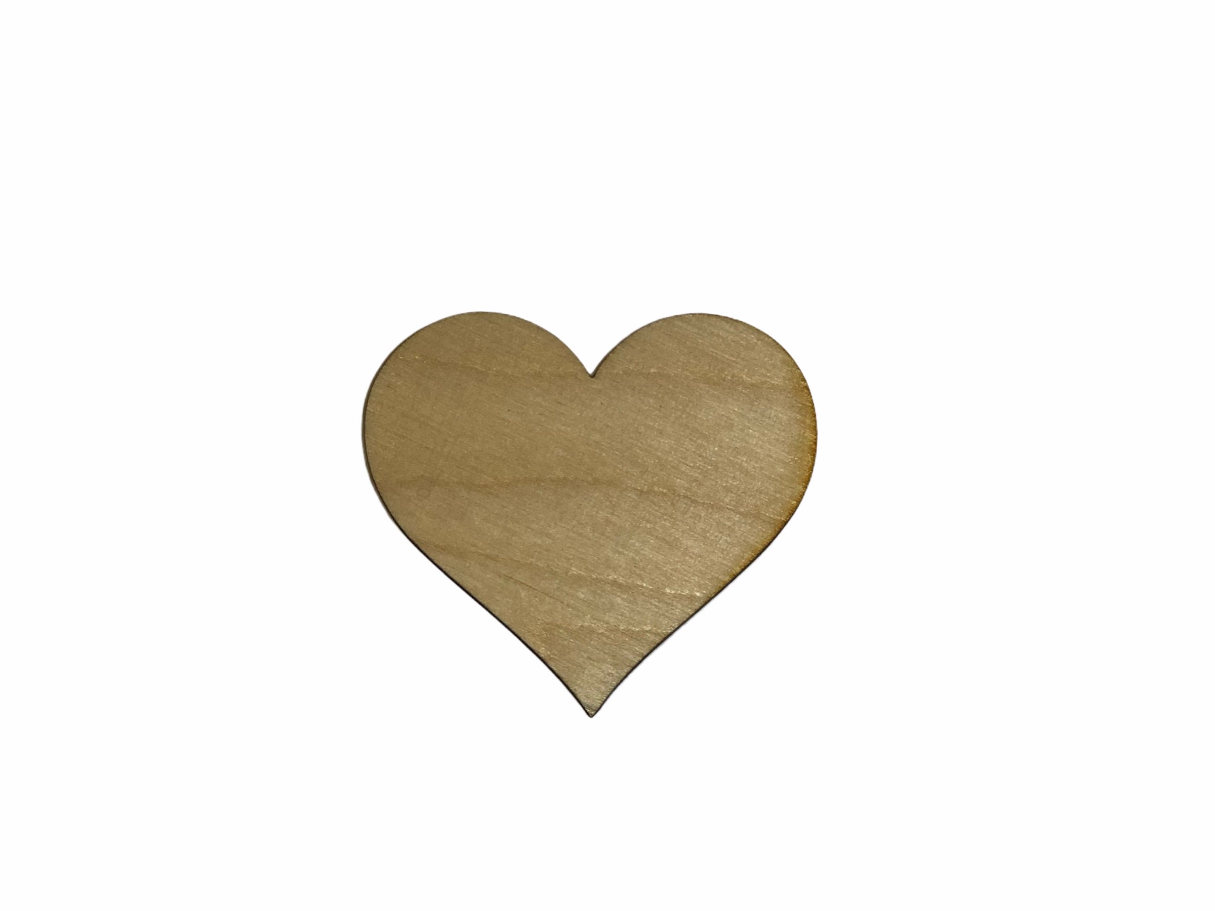 Unfinished Wooden Heart Shape Etsy