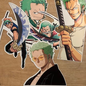 Vinil Sticker Calcomania One Piece Zoro Roronoa Perfil