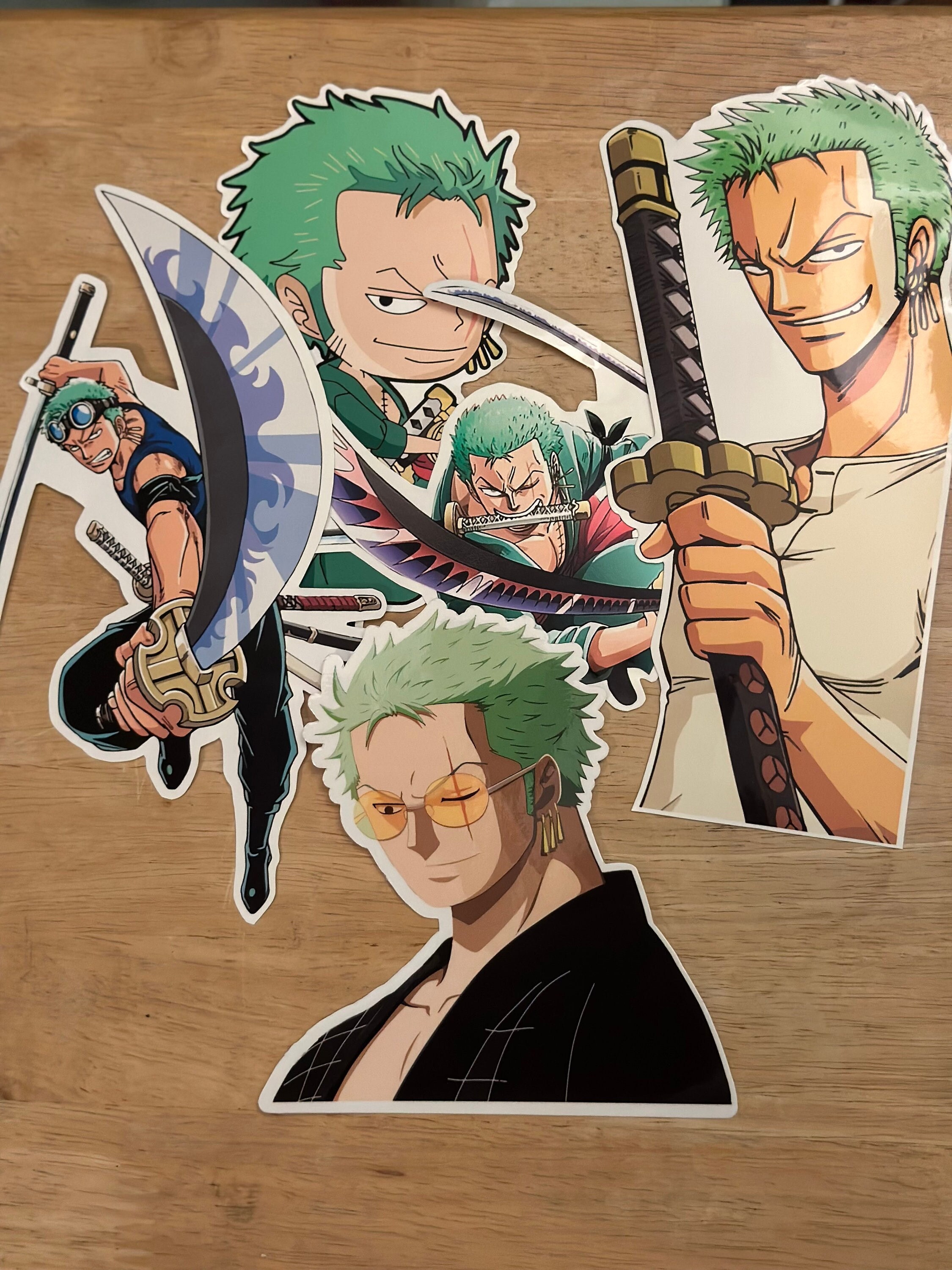 One Piece - Anime / Manga Poster / Canvas ( Roronoa Zoro 3 Sword Style )  8x10