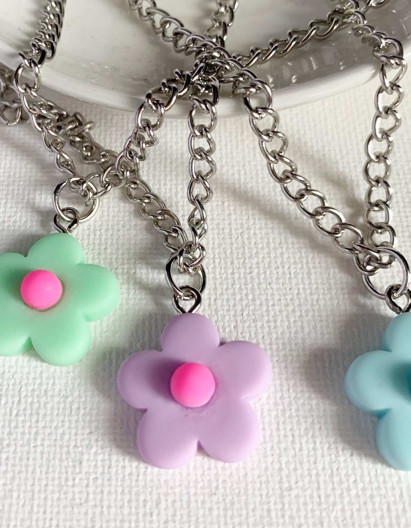 Cute flower necklaces Etsy