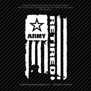 Military Veteran AV Distressed Flag M-L Vinyl Decal Combat Veteran Window Sticker