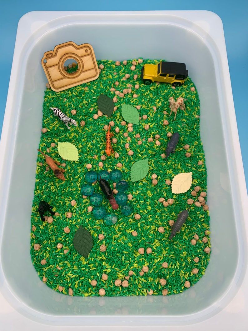 African Safari Sensory Bin Kit Etsy