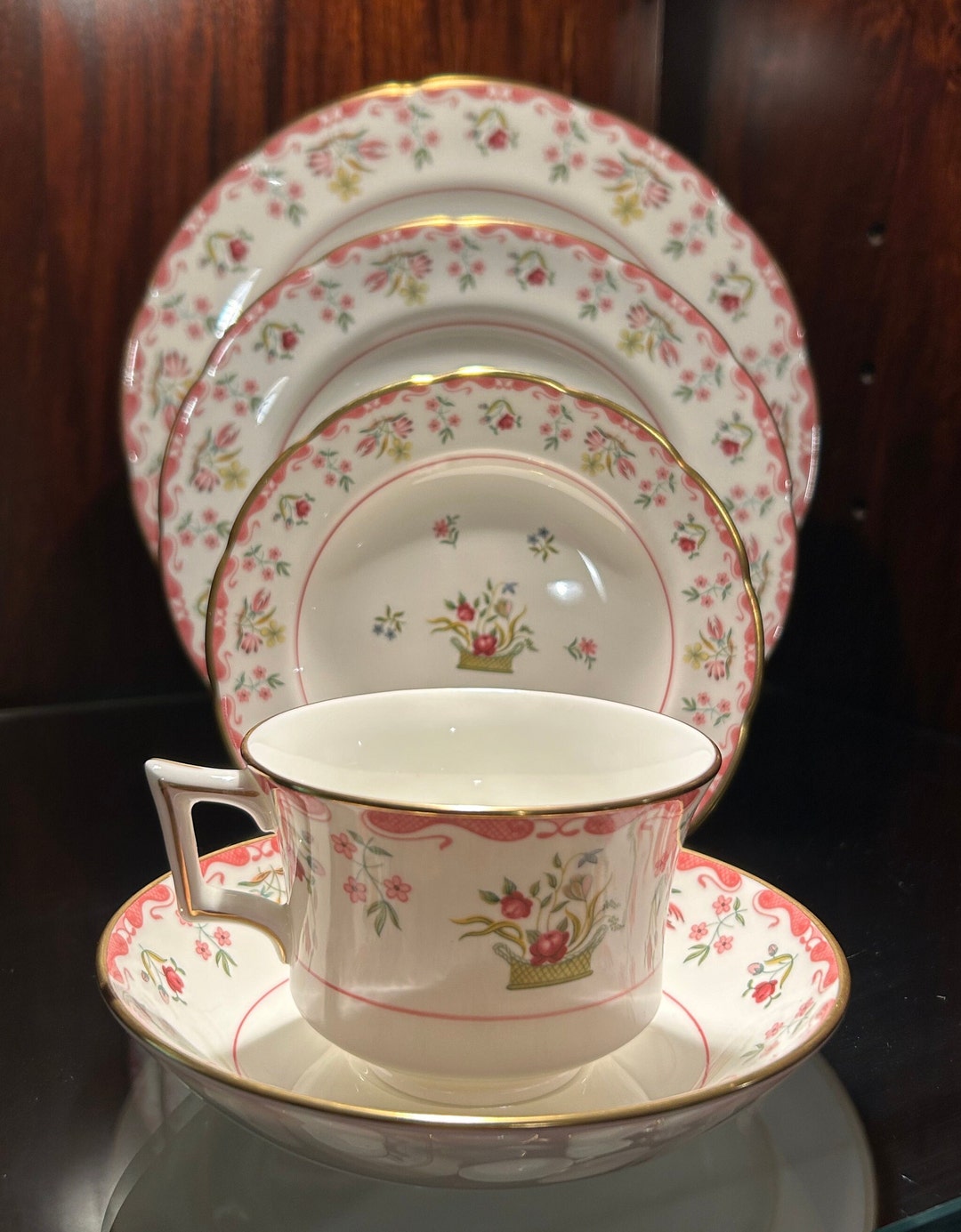 Wedgwood Bianca 5 Piece Set Etsy