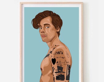 The Harry Styles Print | Harry Print | Celebrity Print