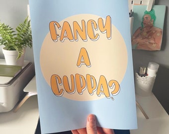 Cheeky Kitchen Prints | Kitchen Decor | Fancy a cuppa