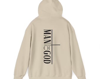 Man of God Hoodie, Cute Inspirational Valentines Hoodie, Retro Valentines Day Hoodie, Faith hoodie for him gift for him