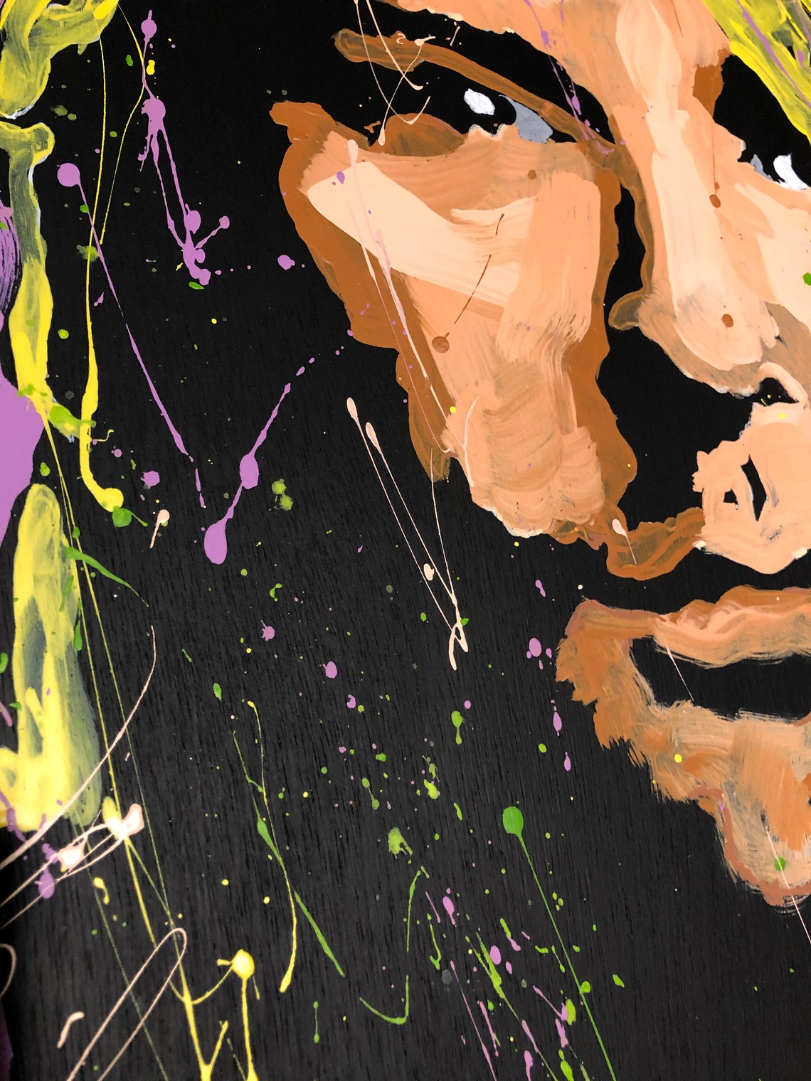 Kurt Cobain Pop Art Portrait - Digital Download - Printable Wall Art - Etsy