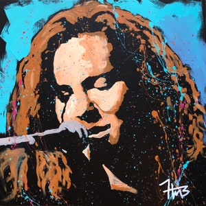 Eddie Vedder Pop Art Portrait - Digital Download - Printable Wall Art