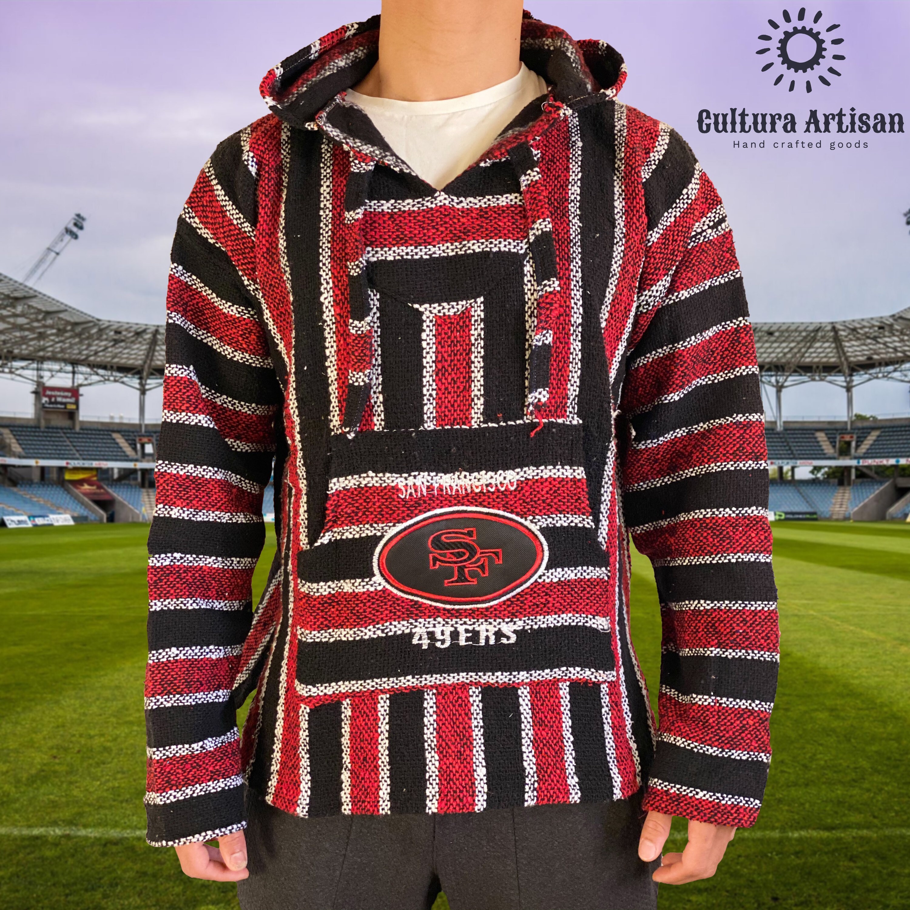 49ERS BAJA SWEATER made in MexicoHandmade sports fans Etsy