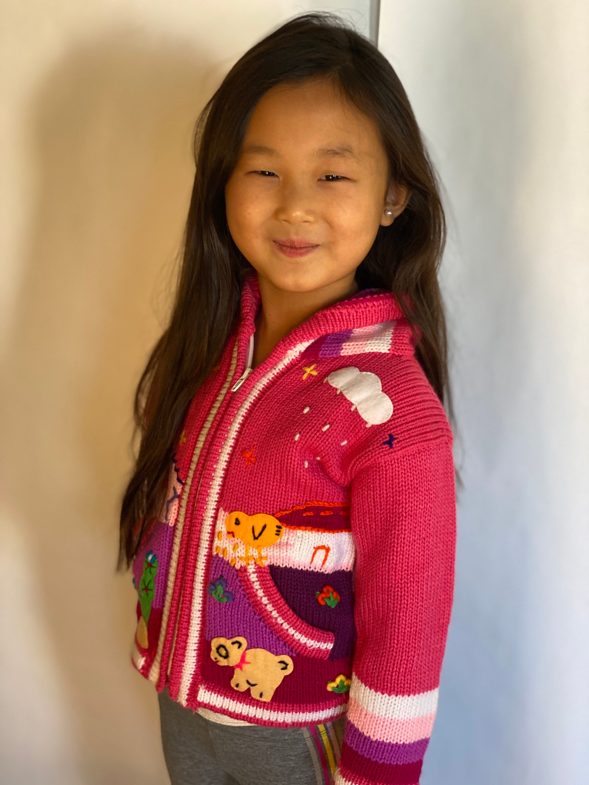 EMBROIDERED KIDS SWEATER Handmade Peruvian Sweaterhandmade Etsy