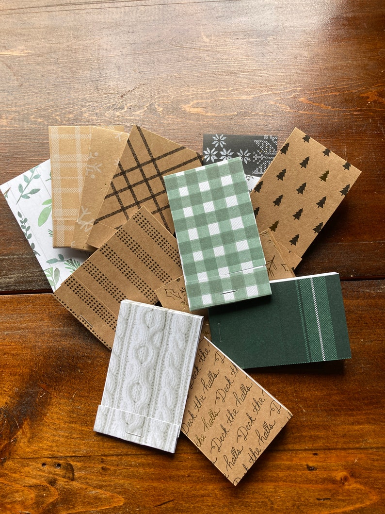 Notepads, Matchbook Pocket Notepad, Stocking Stuffer, Teacher Gifts, Co