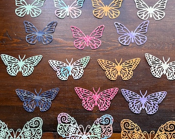 21 troqueles de mariposas mixtos de 3 tamaños