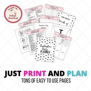 Ultimate Graduation Party Planner, Printable PDF, Instant Download - Etsy