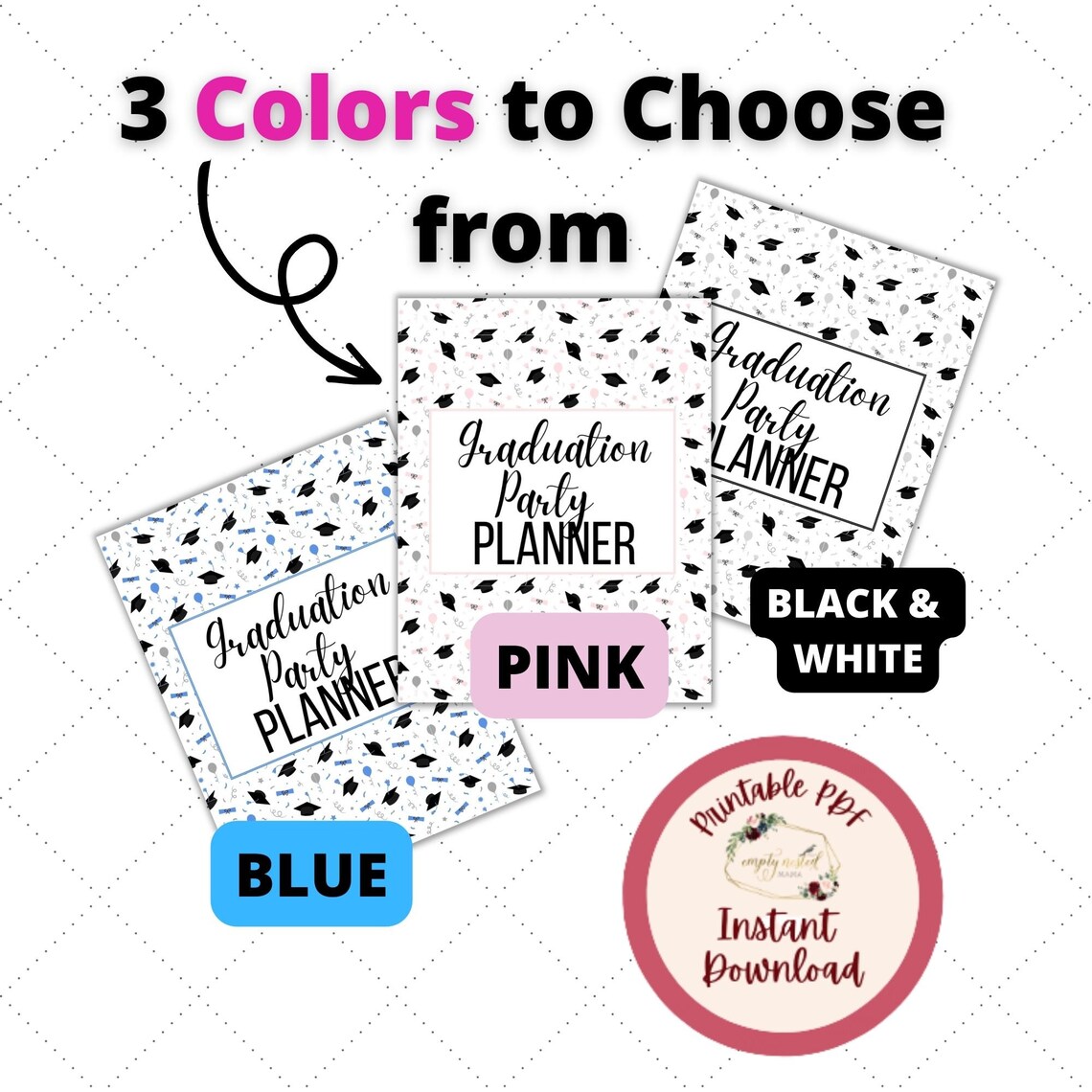 Graduation Party Planner, Printable Party Planner, Printable Graduation ...