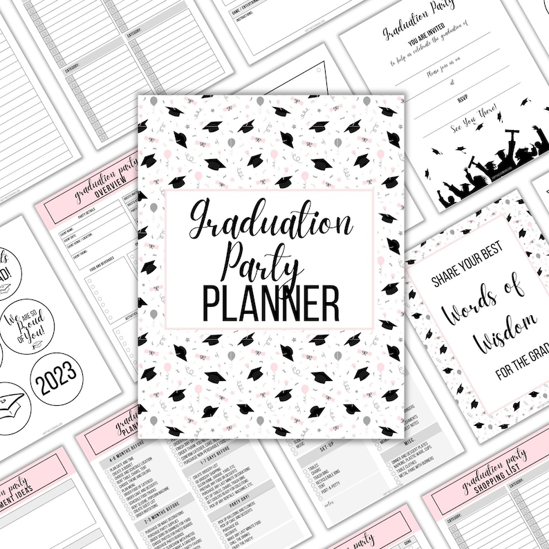 Graduation Party Planner, Printable Party Planner, Printable Graduation ...