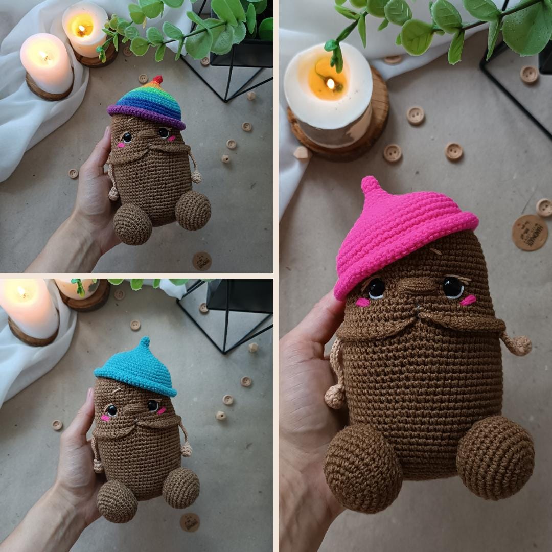 Funny Crochet Plush Toy – Handmade Gag Gift, Amigurumi Novelty