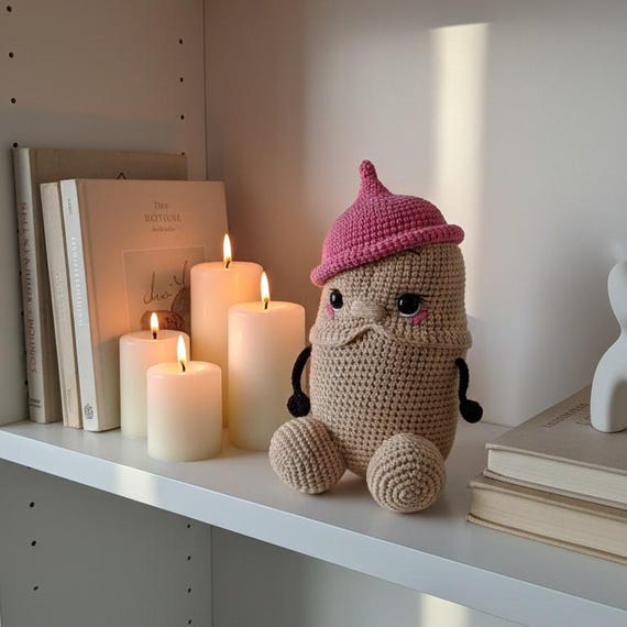 Funny Crochet Plush Toy – Handmade Gag Gift, Amigurumi Novelty Decor, Unique Humor Gift
