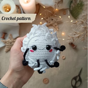Crochet pattern white blood cell, amigurumi limphocytes, gift for a doctor