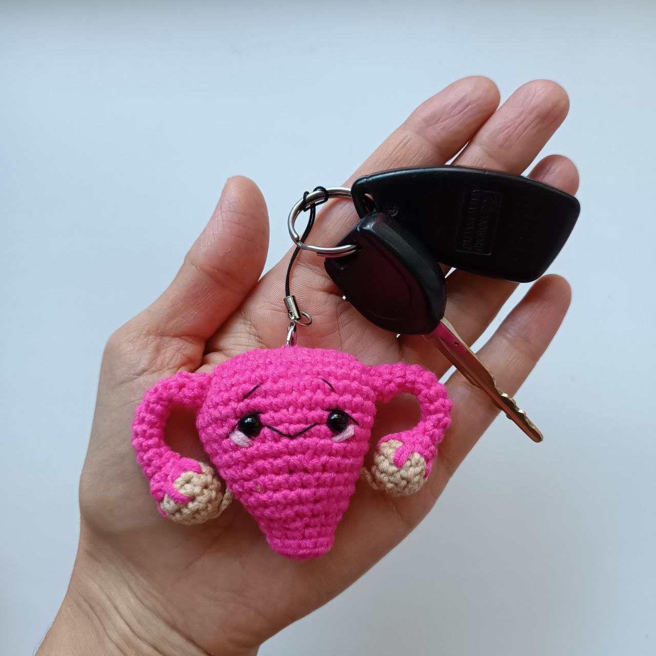 Crochet Pattern Uterus Model Keychain, Crochet Uterus, Amigurumi Uterus