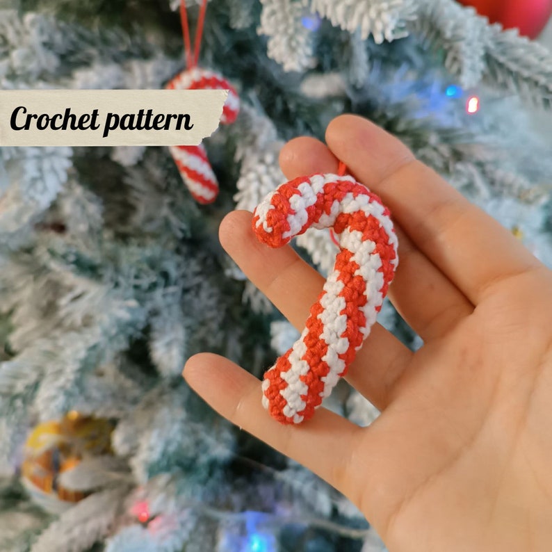 Crochet Pattern Candy Cane, PDF Amigurumi PATTERN Candy Cane - Etsy