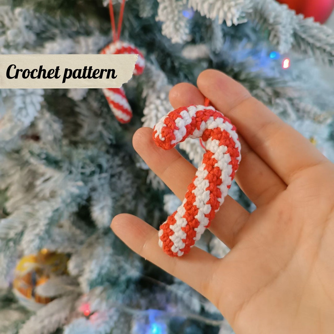 Crochet Pattern Candy Cane, PDF Amigurumi PATTERN Candy Cane - Etsy
