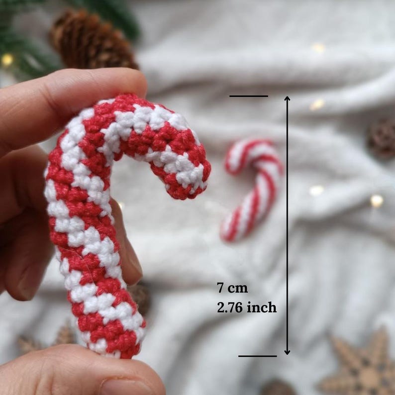 Crochet Pattern Candy Cane, PDF Amigurumi PATTERN Candy Cane - Etsy