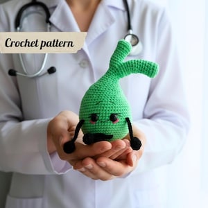 Gehaakt galblaaspatroon, amigurumi menselijk orgaan, anatomie gehaakt speelgoed, medisch cadeau-idee, anatomie haakpatroon pdf