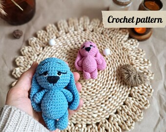 Crochet pattern bunny keychain, easter bunny, easter crochet pattern, crochet toy, keychain crochet pattern, amigurumi keychain