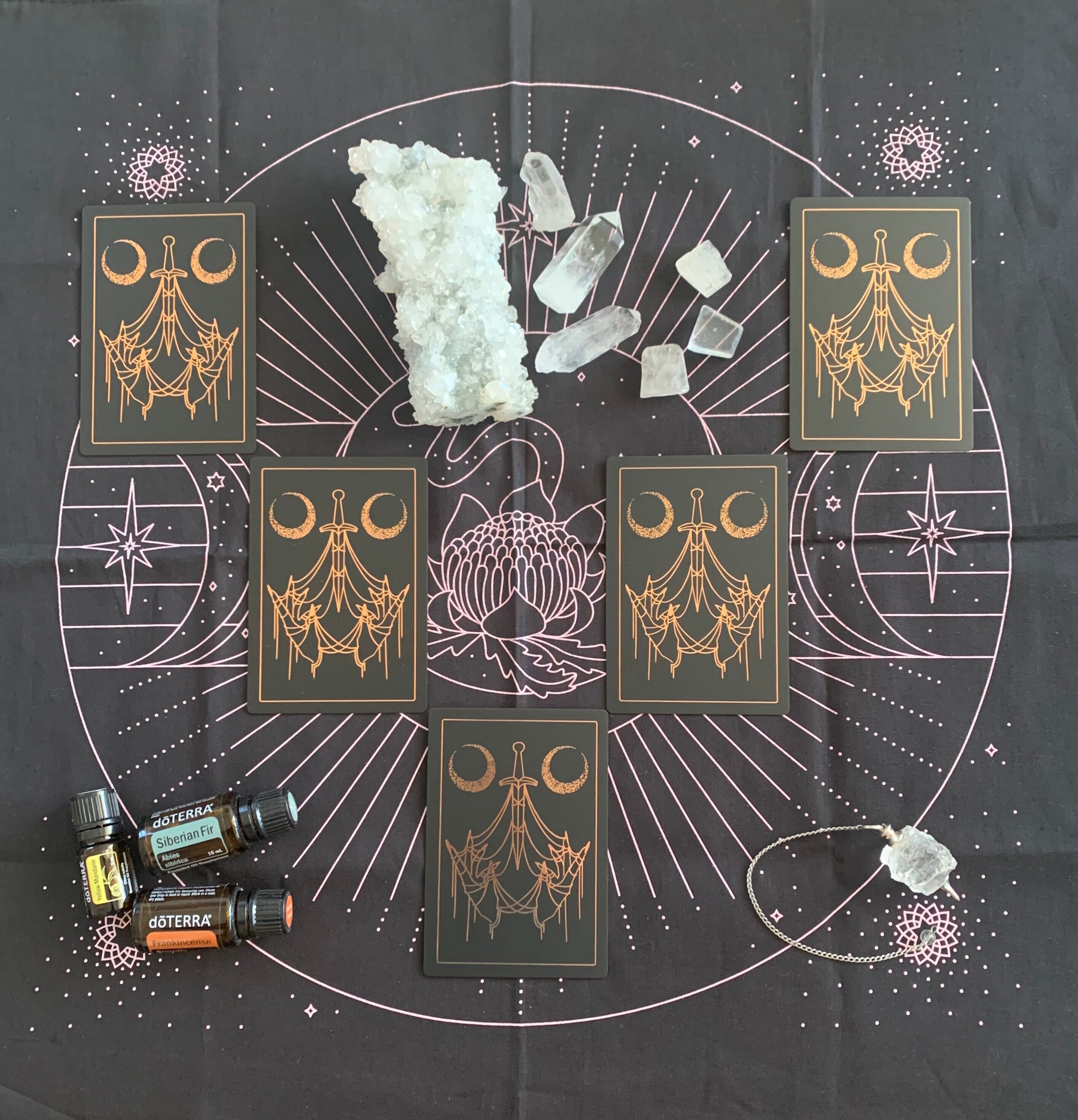 Threads of Fate Oracle Mirror Work Spread and Essential Oil Etsy