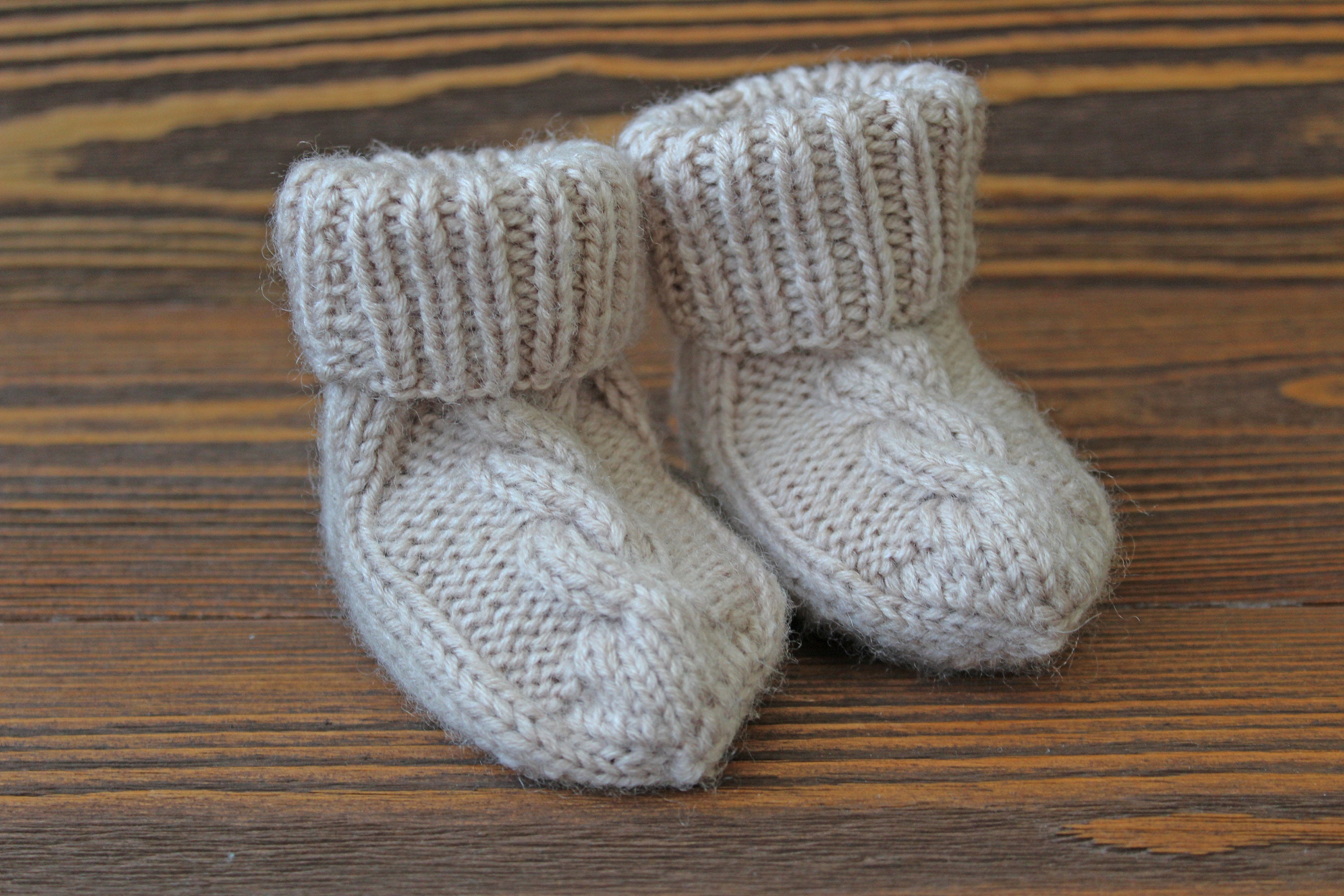 Gebreide baby wollen sokken set set van 2 gender neutrale Etsy