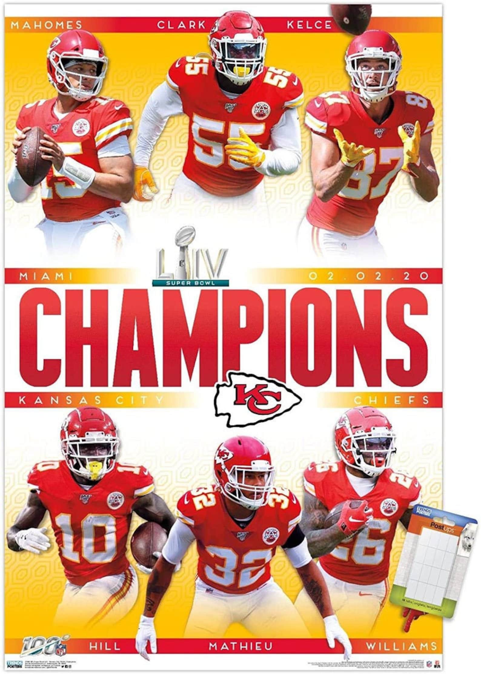 NFL Kansas City Chiefs Poster No Frame / Canvas With Frame Etsy
