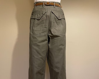 YBRR WW2 American Gurga Army Pants Straight High Waist Trousers Men Military Trousers Male Trousers