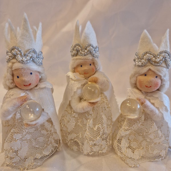 Schnee- Prinzessin, handmade,