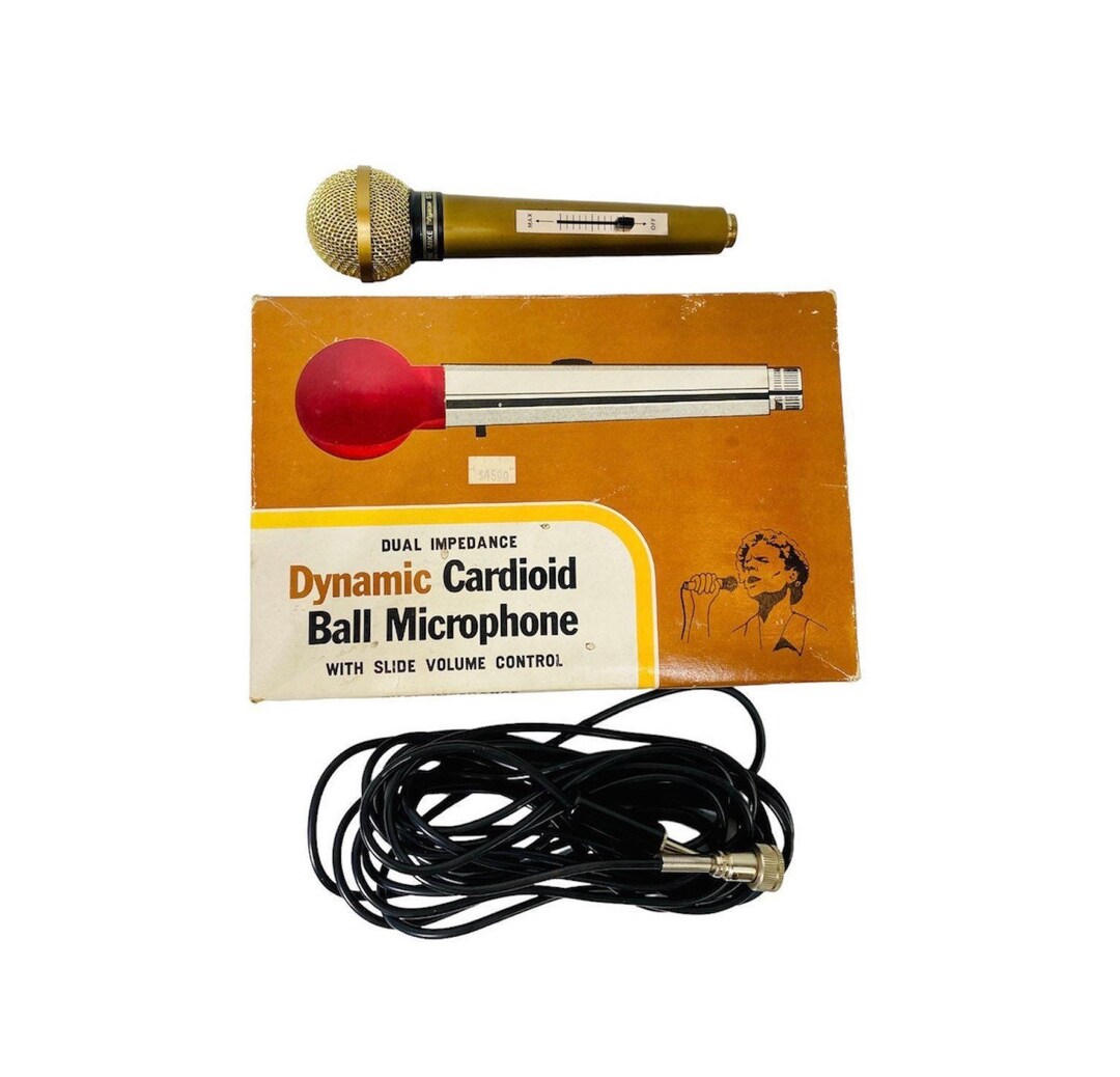 Dynamic Cardioid Ball Microphone, Vintage Microphone, Vintage