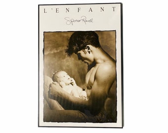 1986 “L’Enfant” by Spencer Rowell Photo Poster, Post Modern Wall Art