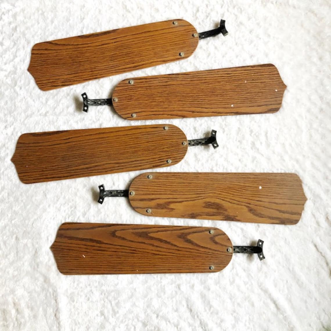 Cane Ceiling Fan Blades Cane and Wood Fan Blades Boho Decor Etsy